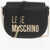 Moschino Love Faux Leather Crossbody Bag With Golden Details Black