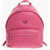 Moschino Love Faux Leather Backpack With Metal Heart Pink