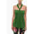 Loewe Knotted Neck Top With Back Zip Green