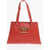 Moschino Love 3 Compartment Faux Leather Tote Bag Red