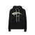 Palm Angels Palm Angels Crocodile Hooded Sweatshirt Black