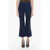 Stella McCartney Wool Pleated Trousers With Flared Leg Blue