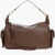 Chloe Leather Nahir Shoulder Bag With Braided Details Brown