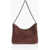 Stella McCartney Glittered Faux Leather Falabella Shoulder Bag With Silver-To Brown