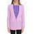 Stella McCartney Wool One-Button Blazer With Peak Lapel Pink