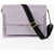 Marni Solid Color Crossbody Bag With Leather Trims Violet