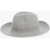 RUSLAN BAGINSKIY Wool Felt Fedora Hat With Embossed Logo Gray