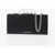 Alexander McQueen Textured Leather Four Ring Clutch With Removable Chain Shoul Black