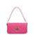 Pinko Pinko Mini Love Click Leather Baguette Bag FUCHSIA
