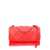 Tory Burch 'Fleming Soft' Red Shoulder Bag with Diamond-Shaped Pintucks in Leather Woman RED
