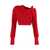 JACQUEMUS JACQUEMUS SEVILLE WOOL BLEND PULLOVER RED