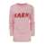 Marni MARNI Long-sleeved cotton T-shirt with Marni lettering PINK