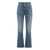 Golden Goose GOLDEN GOOSE EMBROIDERED PATCH CROPPED JEANS BLUE