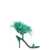 Stuart Weitzman Stuart Weitzman Plume Suede Sandals GREEN