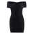 THE ANDAMANE The Andamane Draped Dress Black