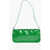 BY FAR Patent Leather Dulce Rectangular Shoulder Bag Green