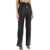 ROTATE Birger Christensen Embellished Button Faux Leather Pants BLACK