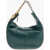 Stella McCartney Faux Leather Frayme Hobo Bag With Gradient Chain And Logo Ch Green