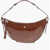 BY FAR Patent Leather Gib Shoulder Bag With Studs Details Brown