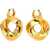 Alexander McQueen Twisted Earrings GOLD