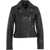 GUESS Biker jacket in leather Black