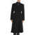 Balenciaga Hourglass Wool Double Breasted Coat Black