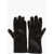 Bottega Veneta Braided Leather Gloves With Cashmere Lining Brown