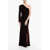 Philipp Plein Velvet One-Shoulder Amazing Dress Burgundy