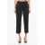 Department Five Cropped Fit Chinos Pants With Belt Loops Black