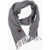Destin Houndstooth Motif Wool And Cashmere Scarf With Fringes Black & White