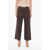 QL2 Checkered Pattern Straight Fit Wool Pants Brown
