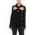 Versace Ribbed Cashmere Blend Pullover With Cut-Out Detail Black