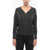 Brunello Cucinelli Cashmere Oversized Sweater With V-Neckline Gray