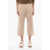 Fabiana Filippi Terra Cashmere Cropped Fit Pants With Contrasting Bands Beige