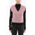 RODEBJER Melange Effect Knitted Priscilla Vest Pink