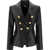 Balmain Leather Blazer Jacket 0PA NOIR