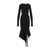 THE ATTICO The Attico Longuette Midi Dress Clothing Black