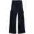 LANEUS Laneus Cashmere Pants With Striped Texture BLUE