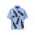Prada Prada Printed Cotton Shirt Blue
