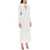 Alessandra Rich Long Dress In Silk Satin WHITE
