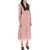 Alessandra Rich Midi Dress With Contrasting Collar ROSE BLACK