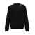 Balmain Black Crewneck Sweatshirt with Contrasting Logo Lettering in Cotton Man BLACK