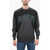 PUMA Market Crew-Neck Cotton Sweatshirt With Nylon Inserts Black