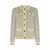 Tory Burch Tory Burch Sweaters IVORY / METALLIC GRAY