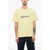 BONSAI Printed Cotton Crew-Neck T-Shirt Yellow