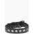 Dior Leather Bracelet With Eyelets Black