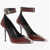 Alexander McQueen Ankle Strap Leather Pumps With Stiletto Heel 11Cm Burgundy