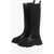 Jil Sander Knee-Lenght Leather Chelsea Boots Black