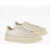 Jil Sander Leather Lining Canvas Olona Platform Sneakers Beige