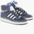 adidas Centennial Suede High-Top Sneakers With Rubber Sole Blue